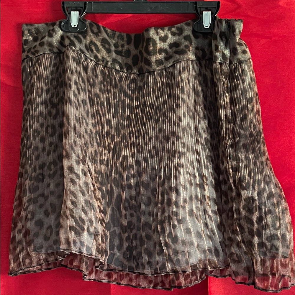 2B Bebe Animal Print Mini Skirt